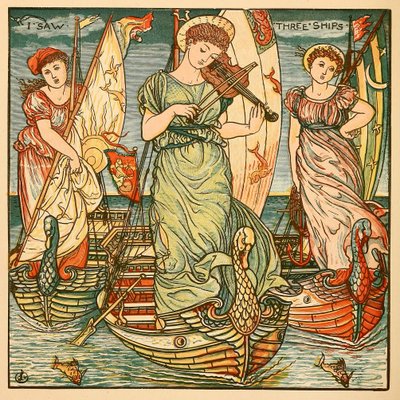Ik zag drie schepen, uit Walter Crane