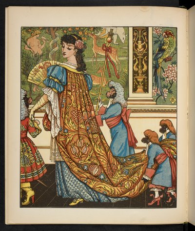 Illustratie voor Belle en het Beest door Walter Crane