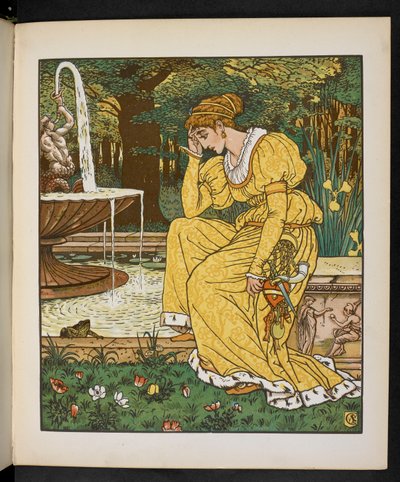 Illustratie voor de Kikkerprins door Walter Crane