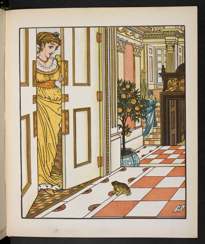 Illustratie voor de Kikkerprins door Walter Crane