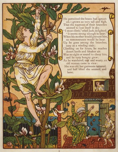 Jack en de Bonenstaak door Walter Crane
