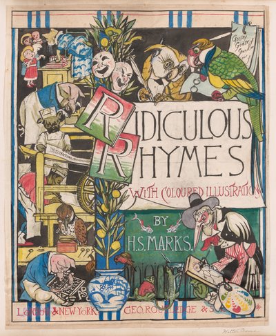 Belachelijke Rijmen, ca. 1867 door Walter Crane