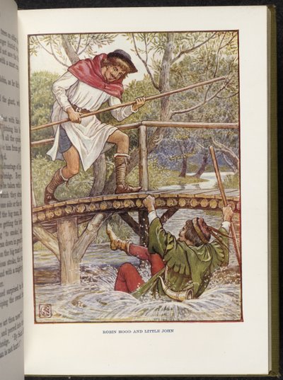 Robin Hood en Kleine Jan door Walter Crane