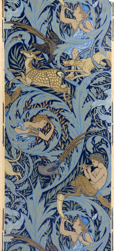Zijwand. Woodnotes door Walter Crane