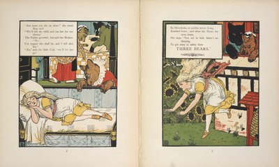 Silverlocks in gevaar door de Drie Beren door Walter Crane