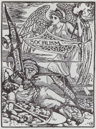 De Kapitalistische Vampier door Walter Crane