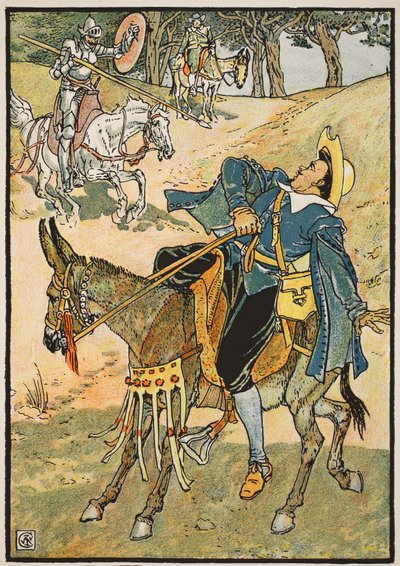 De rijke overwinning van de helm van Mambrino, illustratie uit 