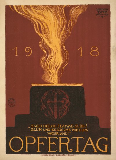 Opfertag 1918 door Walter Ditz