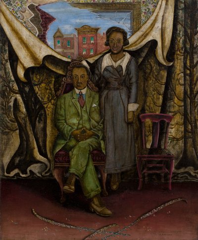 Vader & Moeder—Tintype door Walter Ellison