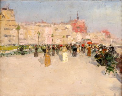 Een Promenade aan Zee, c.1891 door Walter Frederick Osborne