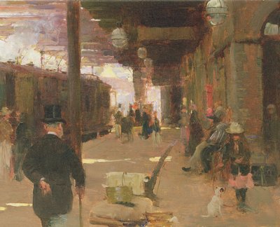 Hastings Treinstation door Walter Frederick Osborne