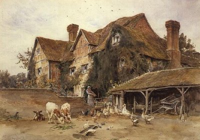 Een boerderij in Surrey door Walter Frederick Roofe Tyndale