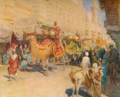 Een Arabische Huwelijksstoet, ca. 1905, 1912 door Walter Frederick Roofe Tyndale