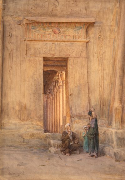 Deur in de Tempel van Isis door Walter Frederick Roofe Tyndale