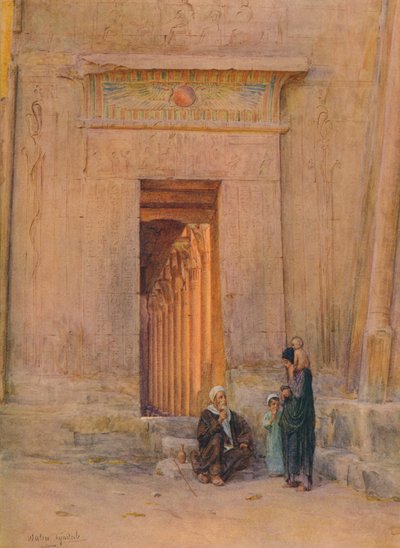 Deur in de Tempel van Isis door Walter Frederick Roofe Tyndale