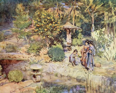 Vissen naar Goudvissen op een Winterfeest, Atami door Walter Frederick Roofe Tyndale