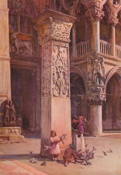 Op de Piazzetta, Venetië, ca. 1900-1913 door Walter Frederick Roofe Tyndale