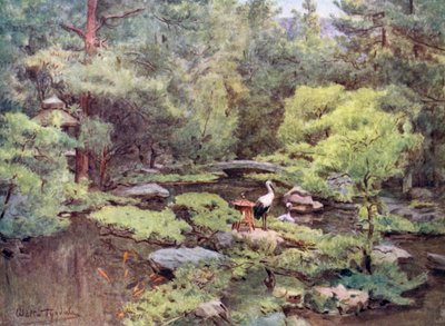 Nami Kawa Sans Watertuin, Kyoto door Walter Frederick Roofe Tyndale