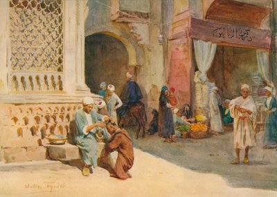 De kapper, ca. 1905 door Walter Frederick Roofe Tyndale