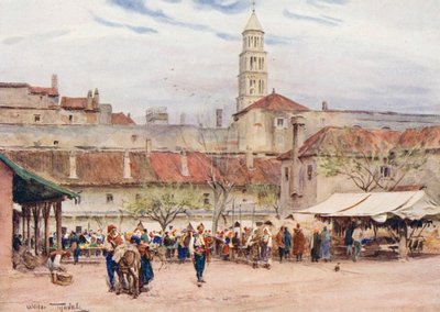 De Markt van Spalato door Walter Frederick Roofe Tyndale