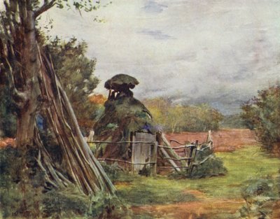 Het Nieuwe Woud: Hut van een houtskoolbrander, Markash door Walter Frederick Roofe Tyndale