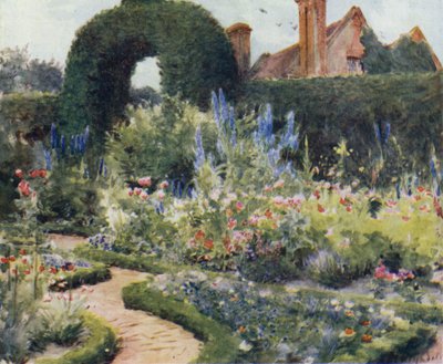 Het New Forest: Tuin bij Brokenhurst door Walter Frederick Roofe Tyndale