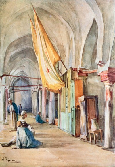 Het heiligdom van Sakhlun, Rosetta (kleurenlitho) door Walter Frederick Roofe Tyndale