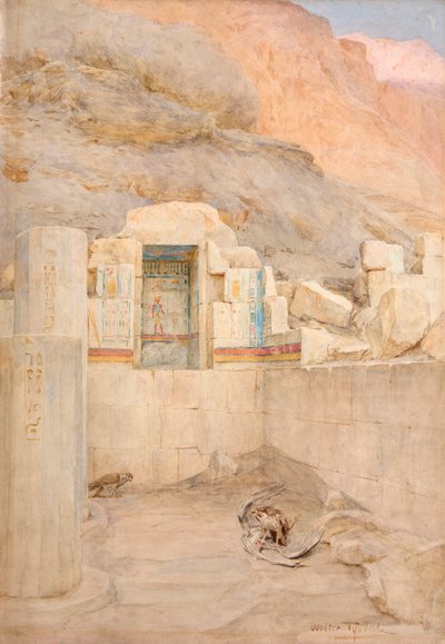 Twee roofvogels met een ooievaar karkas door Walter Frederick Roofe Tyndale