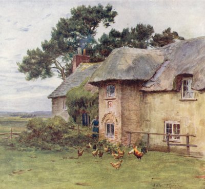 Wessex: Huisjes in Stoke door Walter Frederick Roofe Tyndale
