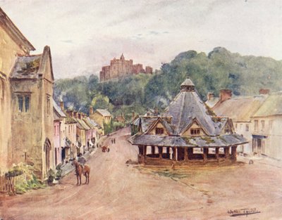 Wessex: Dunster Castle en garenmarkt door Walter Frederick Roofe Tyndale