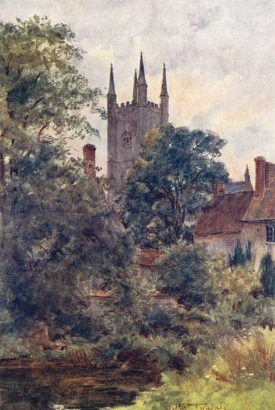 Wessex: Vanuit de boomgaard van de deken, Mere, Wilts door Walter Frederick Roofe Tyndale