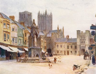 Wessex: De markt, Wells door Walter Frederick Roofe Tyndale