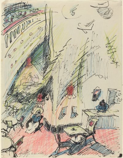 Das leere Café door Walter Gramatte