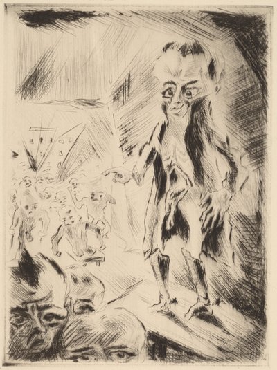 Scène in het Café met de Kreupele door Walter Gramatte
