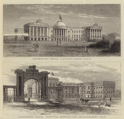 Regeringsgebouw, Calcutta door Walter Granville Smith