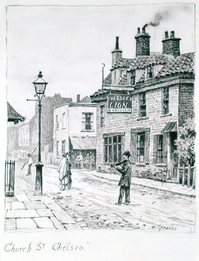 Church Street, Chelsea door Walter Greaves