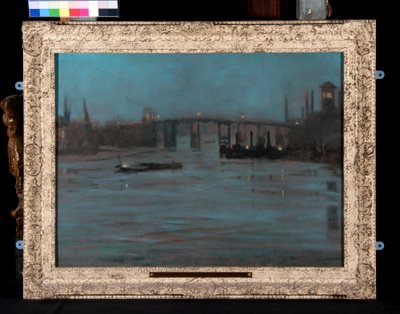 Nocturne, Battersea Oude Brug, Londen door Walter Greaves