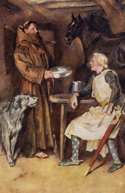 Illustratie voor Ivanhoe door Sir Walter Scott door Walter Grieve