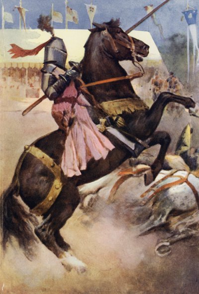 Illustratie voor Ivanhoe door Sir Walter Scott door Walter Grieve