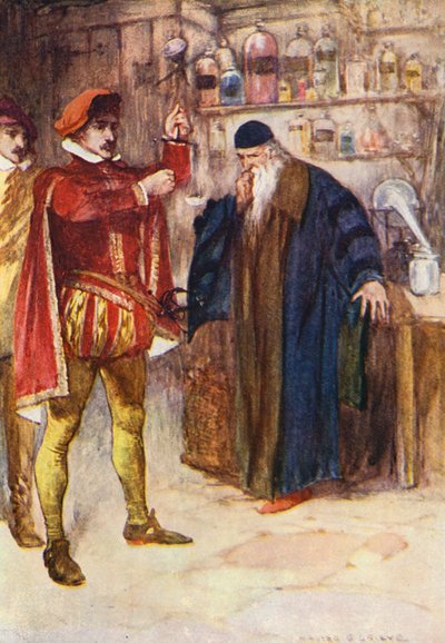 Illustratie voor Kenilworth door Sir Walter Scott door Walter Grieve