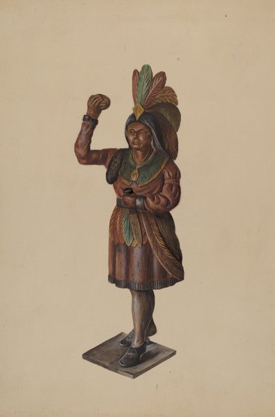 Sigarenwinkel Indiaan door Walter Hochstrasser
