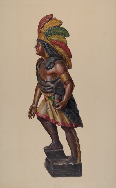Sigarenwinkel Indiaan, ca. 1937 door Walter Hochstrasser