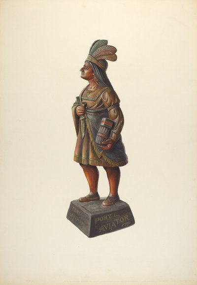 Sigarenwinkel Indiaan door Walter Hochstrasser
