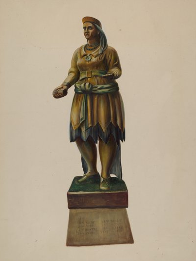 Sigarenwinkel Indiaan door Walter Hochstrasser