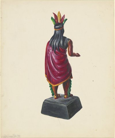 Sigarenwinkel Indiaan, ca. 1937 door Walter Hochstrasser