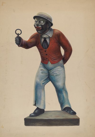 Aanbindpaal, ca. 1937 door Walter Hochstrasser