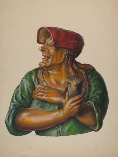 Herbergfiguur, ca. 1937 door Walter Hochstrasser
