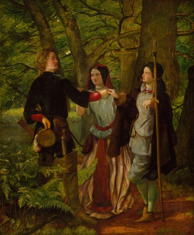 Zoals U Het Wilt - Act IV Scene I - Rosalind Leert Orlando de Ceremonie... door Walter Howell Deverell