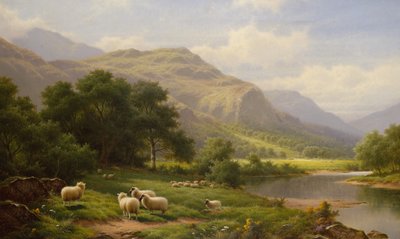 De Lledr-vallei, Noord-Wales door Walter J. Watson