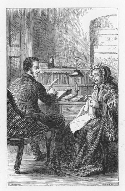 Scène uit The Mill on the Floss door George Eliot, ca. 1880 door Walter James Allen